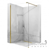 Бездверна душова кабіна Rea Aero Gold 80 REA-K8439 золото/прозоре скло
