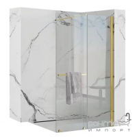 Бездверна душова кабіна Rea Cortis 100 REA-K8484 золото/прозоре скло