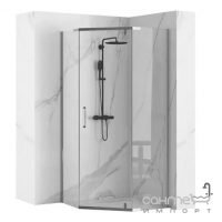 Пентагональна душова кабіна Rea Axin 80 REA-K8778 хром/прозоре скло