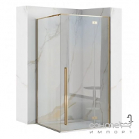 Прямокутна душова кабіна Rea Fargo Gold 100 REA-K4907 золото/прозоре скло