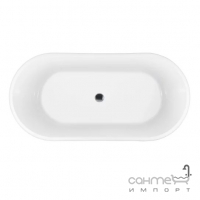 Овальная отдельностоящаяя акриловая ванна Rea Milano 170 REA-W2001 белая