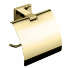 Держатель для туалетной бумаги с крышкой Rea Oste REA-80080 золото