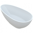 Асиметрична окрема ванна з штучного каменю Vayer Carina 1700x850 біла
