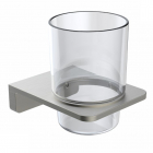 Подвесной стакан Volle Solo 2510.220102 cepillado niquel никель/прозрачное стекло
