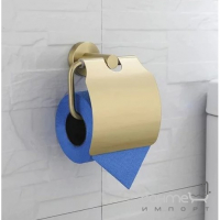 Держатель для туалетной бумаги с крышкой Rea Oste REA-80080 золото