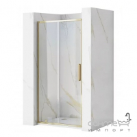 Душевая дверь в нишу Rea Rapid Slide 100 REA-K5611 профиль золото/прозрачное стекло