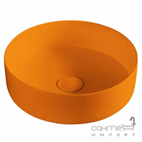 Круглая раковина на столешницу Volle 13-40-444Orange оранжевая