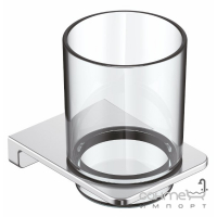 Подвесной стакан Volle Solo 2510.220101 хром/прозрачное стекло