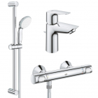 Набір змішувачів Grohe Quickfix Start Precision Flow UA202503TS хром