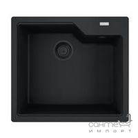Прямоугольная кухонная мойка на одну чашу Franke Urban UBG 610-56 Black Edition 114.0699.236 матовая черная