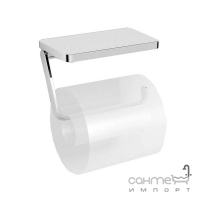 Тримач для туалетного паперу з поличкою Langberger Elegance 2135041B хром