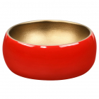 Кругла раковина на стільницю UpTrend Celia TR-T300 червона/матове золото