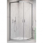 Напівкругла душова кабіна Radaway Alienta A 800x800x1900 + душовий піддон із сифоном Tinos