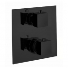 Смеситель-термостат скрытого монтажа на 2 потребителя Fiore Spazio Doccia 31NN0913 матовый черный