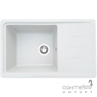 Прямокутна гранітна кухонна мийка на одну чашу з сушкою Galati Trei 71 кольори в асортименті