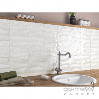 Настінна плитка під цеглу Ceramica Deseo Pool White 600x316