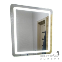 Квадратное зеркало с LED-подсветкой Фортуна 800x800 FRT03-80H80