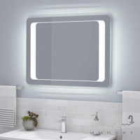 Квадратное зеркало с LED-подсветкой Фортуна Омега 800х800 FRT04-80H80