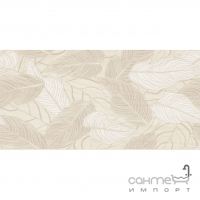 Настенная плитка декор Ceramika Color Emo Wood Dekor Rett 600x300 (листья)