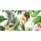 Настенная плитка декор Cermika Konskie Tropical Flower Inserto Rett 600x300 (тропические цветы и пальмовые листья)