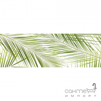 Настінна плитка декор Creamika Konskie Brennero Tropic Inserto Cream Rett 750x250 (пальмові листи)