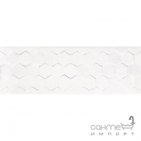 Настенная плитка под камень Ceramika Konskie Dalmacia White Hexagon Rett 750x250