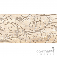 Настенная плитка декор Cermika Konskie Izmir Inserto Rett 600x300 (растительный орнамент)