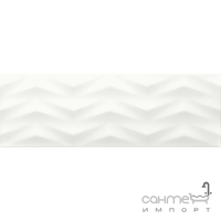 Настенная плитка моноколор Ceramika Konskie White Glossy Axis Rett 600x300