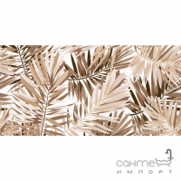 Настенная плитка декор Ceramika Konskie Golden Forest Inserto Rett 600x300 (ветки с листьями)