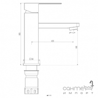 Смеситель для раковины Frap F10802 нержавеющая сталь