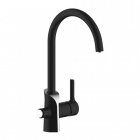 Змішувач для кухні з виливом для фільтрованої води Gappo G4303-6 чорний/хром