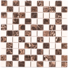 Керамическая мозаика под камень Kotto Ceramica СМ 3022 C2 brown/white 300х300х9 (25х25)