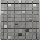 Керамическая мозаика под бетон с металлом Kotto Ceramica СМ 3026 C2 grey/metal mat 300х300х8 (25х25)