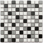 Керамическая мозаика под камень Kotto Ceramica СМ 3028 C3 graphite/gray/white 300х300х8 (25х25)