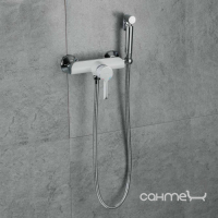 Гигиенический душ с смесителем Gappo G2003-8 белый/хром