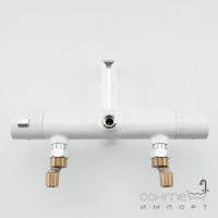 Душевая стойка с смесителем-термостатом для ванны Gappo G2403-58 белая/хром