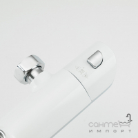 Душевая стойка с смесителем-термостатом для ванны Gappo G2403-58 белая/хром