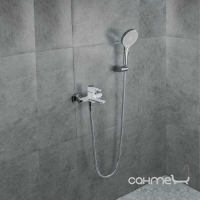 Смеситель для ванны с душевым гарнитуром Gappo G3203-8 белый/хром