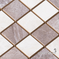 Керамічна мозаїка під камінь Kotto Ceramica СМ 3019 C2 gray/white 300x300х10 (25х25)