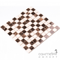 Керамическая мозаика под камень Kotto Ceramica СМ 3022 C2 brown/white 300х300х9 (25х25)