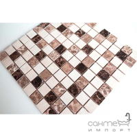 Керамическая мозаика под камень Kotto Ceramica СМ 3024 C3 brown/beige/white 300х300х9 (25х25)