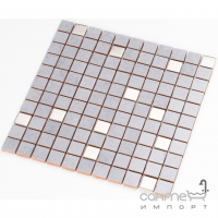 Керамічна мозаїка під бетон із металом Kotto Ceramica СМ 3026 C2 grey/metal mat 300х300х8 (25х25)