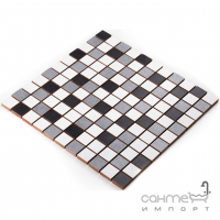 Керамическая мозаика под камень Kotto Ceramica СМ 3028 C3 graphite/gray/white 300х300х8 (25х25)