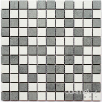 Керамическая мозаика под камень Kotto Ceramica СМ 3030 C2 gray/white 300х300х8 (25х25)
