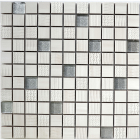 Керамическая мозаика Kotto Ceramica СМ 3043 С2 Crem/Silver 300х300х9 (25х25)