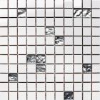 Керамическая мозаика Kotto Ceramica CM 325128 С2 white/Mirror S7 300х300х8 (25х25)