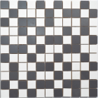 Керамическая мозаика Kotto Ceramica СМ 325106 C2 estet white/estet graphite 300х300х9 (25х25)