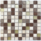 Керамічна мозаїка Kotto Ceramica СМ 3042 С3 Beige/Eboni/Gold 300х300х9 (25х25)