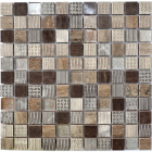 Керамічна мозаїка Kotto Ceramica СМ 3045 С3 Brown/Eboni/Beige Silver 300х300х9 (25х25)