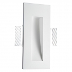 Врізний гіпсовий світильник-підсвічування для сходів Nova Luce Sirocco 5600601 білий гіпс